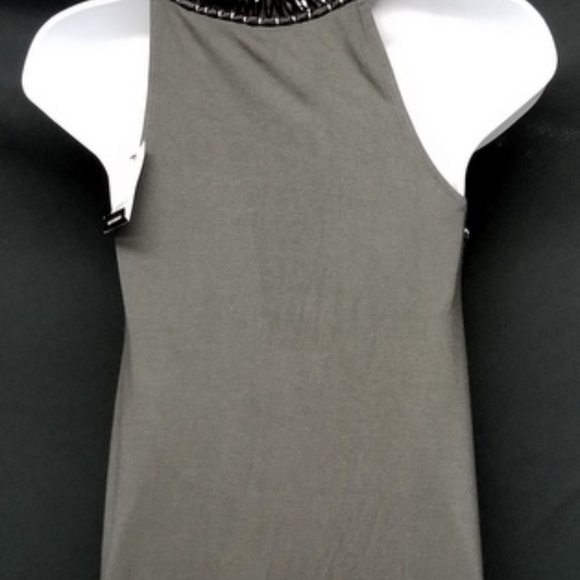 EXPRESS Gray Black Jeweled NWT Sheath Dress XS - Picture 3 of 5